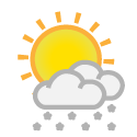 Actuellement :
Averses de neige faible
