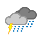 Actuellement :
Orage modéré